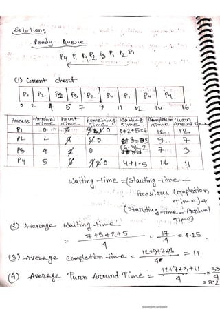 Operating System related questions