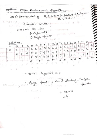 Operating System related questions