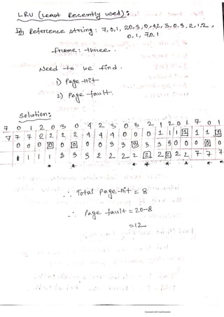 Operating System related questions