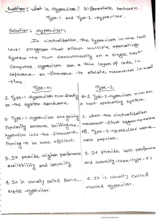 Operating System related questions