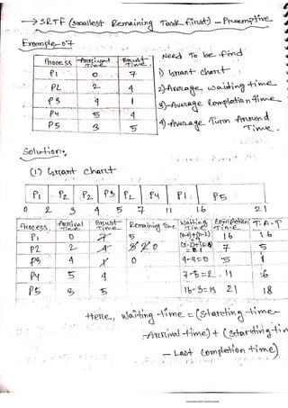 Operating System related questions