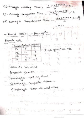 Operating System related questions
