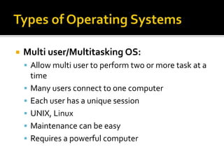 Introduction to Operating system | PPT