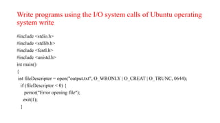 Operating System Write State OPERATING SYSTEM LAB OPERATING SYSTEM LAB | PPTX
