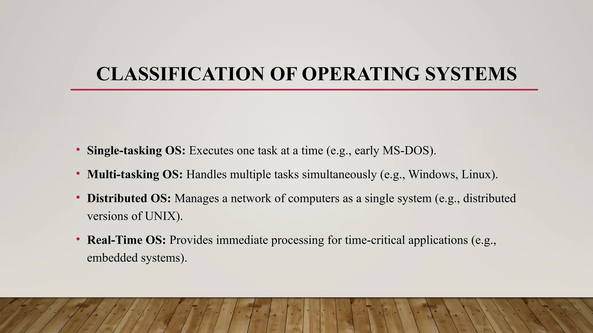 Introduction to operating system, Basic of | PPT