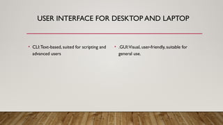 Introduction to operating system, Basic of | PPT