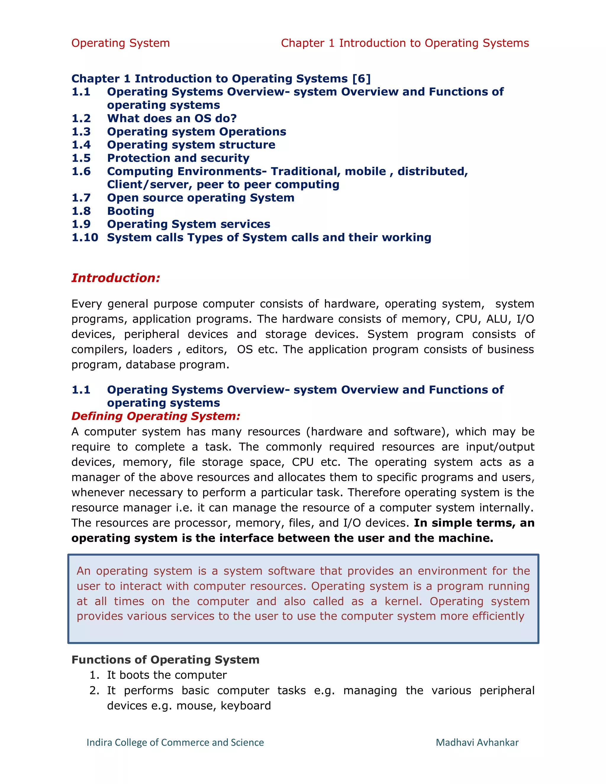 operating system notes by madhavi.pdf