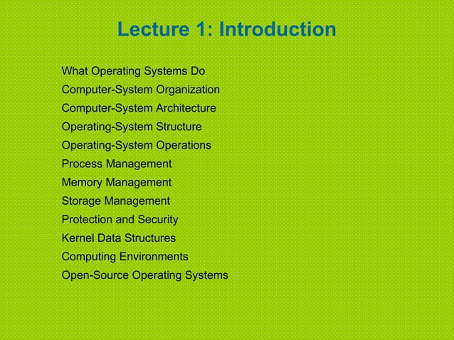 Operating system notes ch1 | PPT