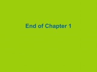 End of Chapter 1
 