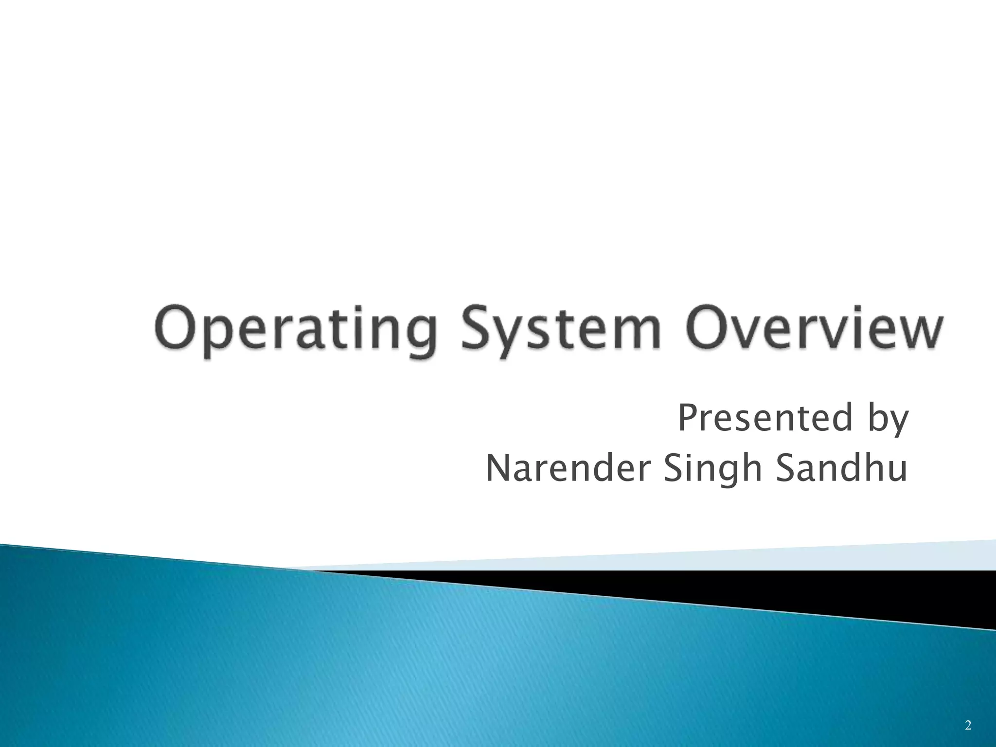 Presented by
Narender Singh Sandhu
2
 