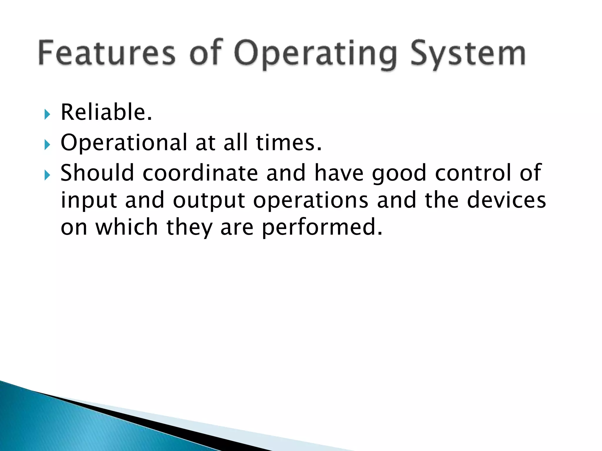 Operating system presentation | PPTX | Operating Systems | Computer ...