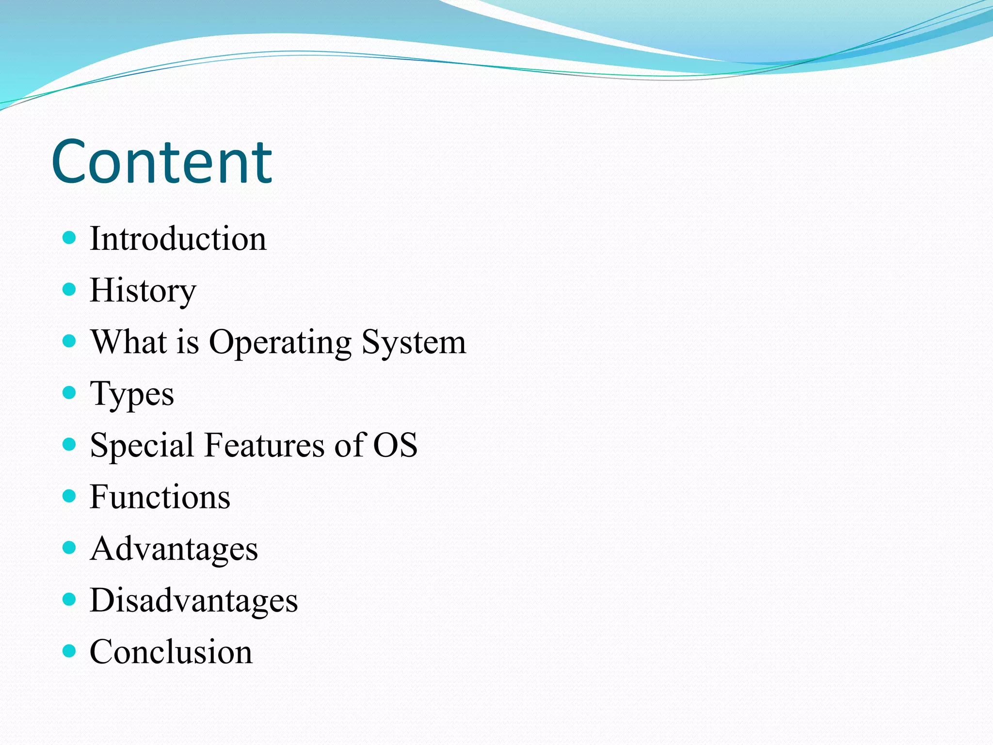 Operating system ppt | PPTX | Operating Systems | Computer Software and ...