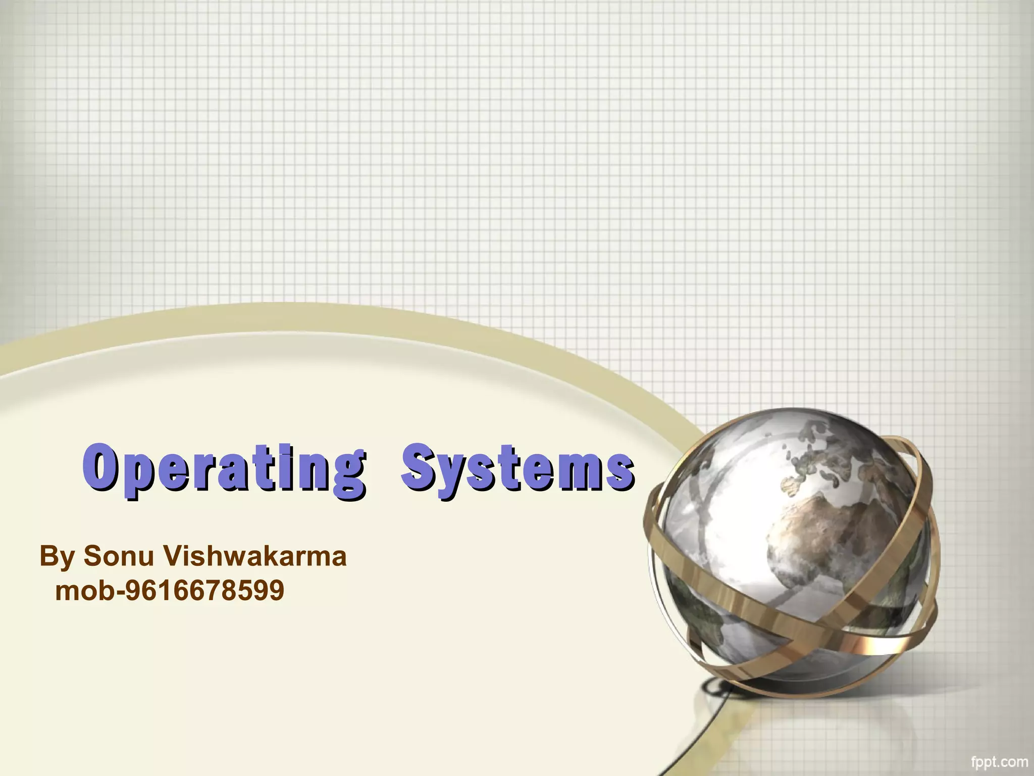 Operating system presentation | PPT