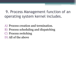 Operating system quiz | PPTX