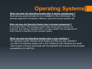 Operating systems | PPTX