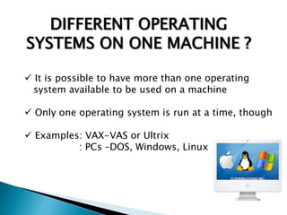 Operating systems | PPTX