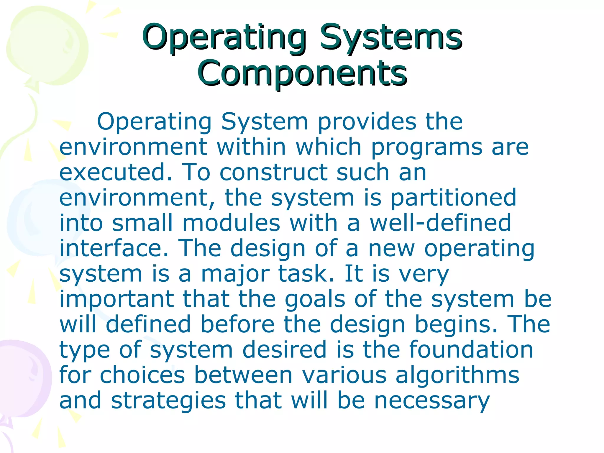 Operating systems | PPT