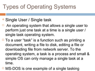 Operating systems | PPT