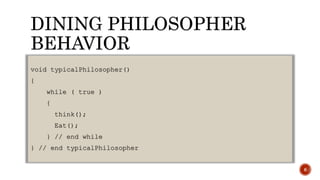 dining philosophers problem using montiors | PPTX | Operating Systems ...