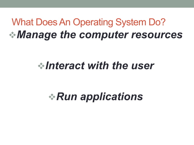Operating systems | PPT