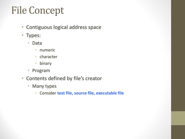 operating system File - System Interface | PPT | Operating Systems ...