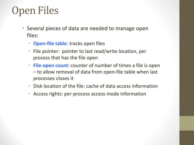 operating system File - System Interface | PPT | Operating Systems ...