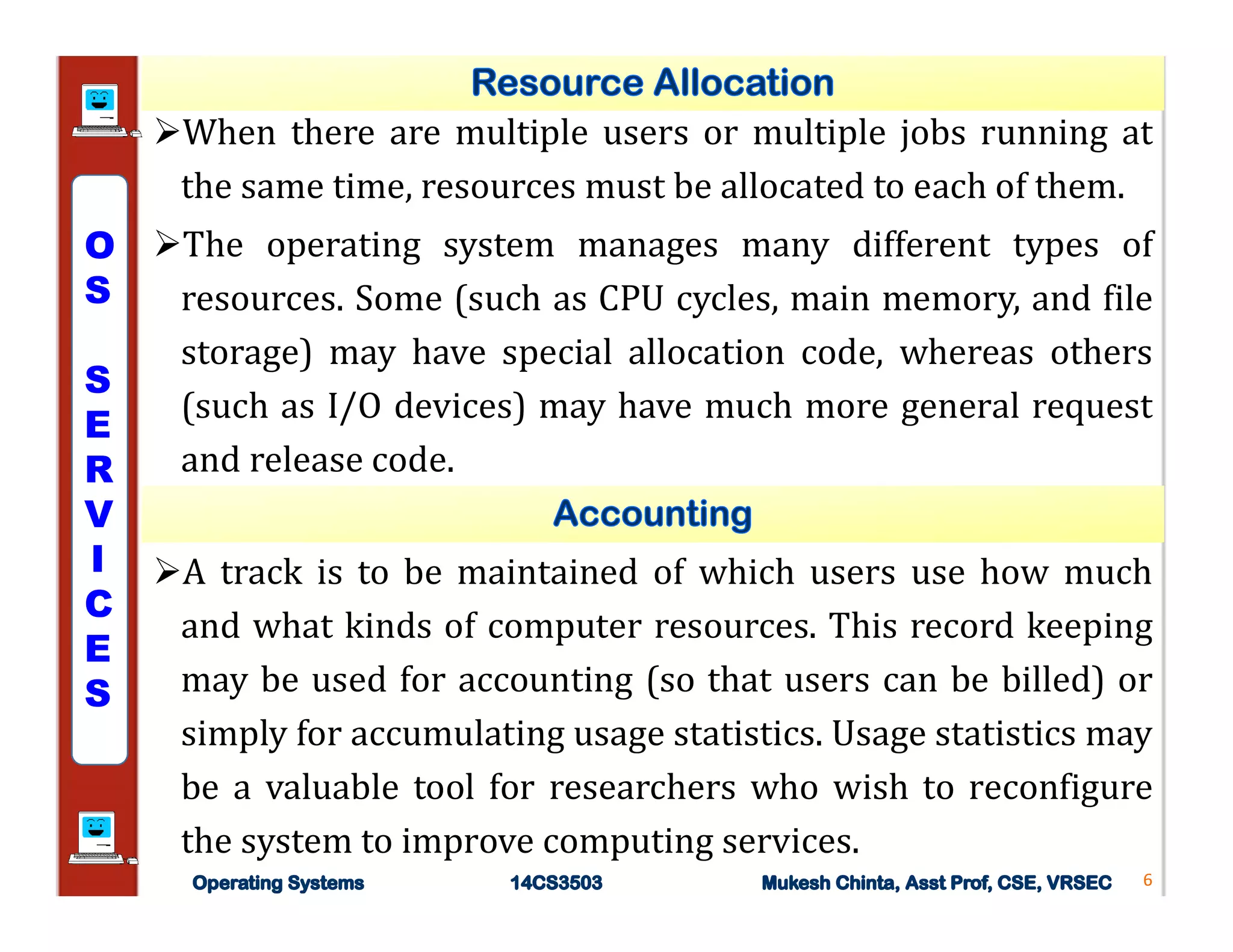 Operating systems system structures | PDF