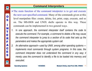Operating systems system structures | PDF