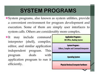Operating systems system structures | PDF