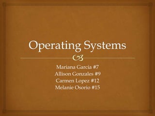 Mariana Garcia #7
Allison Gonzales #9
Carmen Lopez #12
Melanie Osorio #15
 