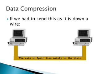  Whether the File Manager or the
Network Manager both take a similar
approach to compression.
 