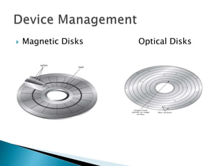  Magnetic Disks Optical Disks
 