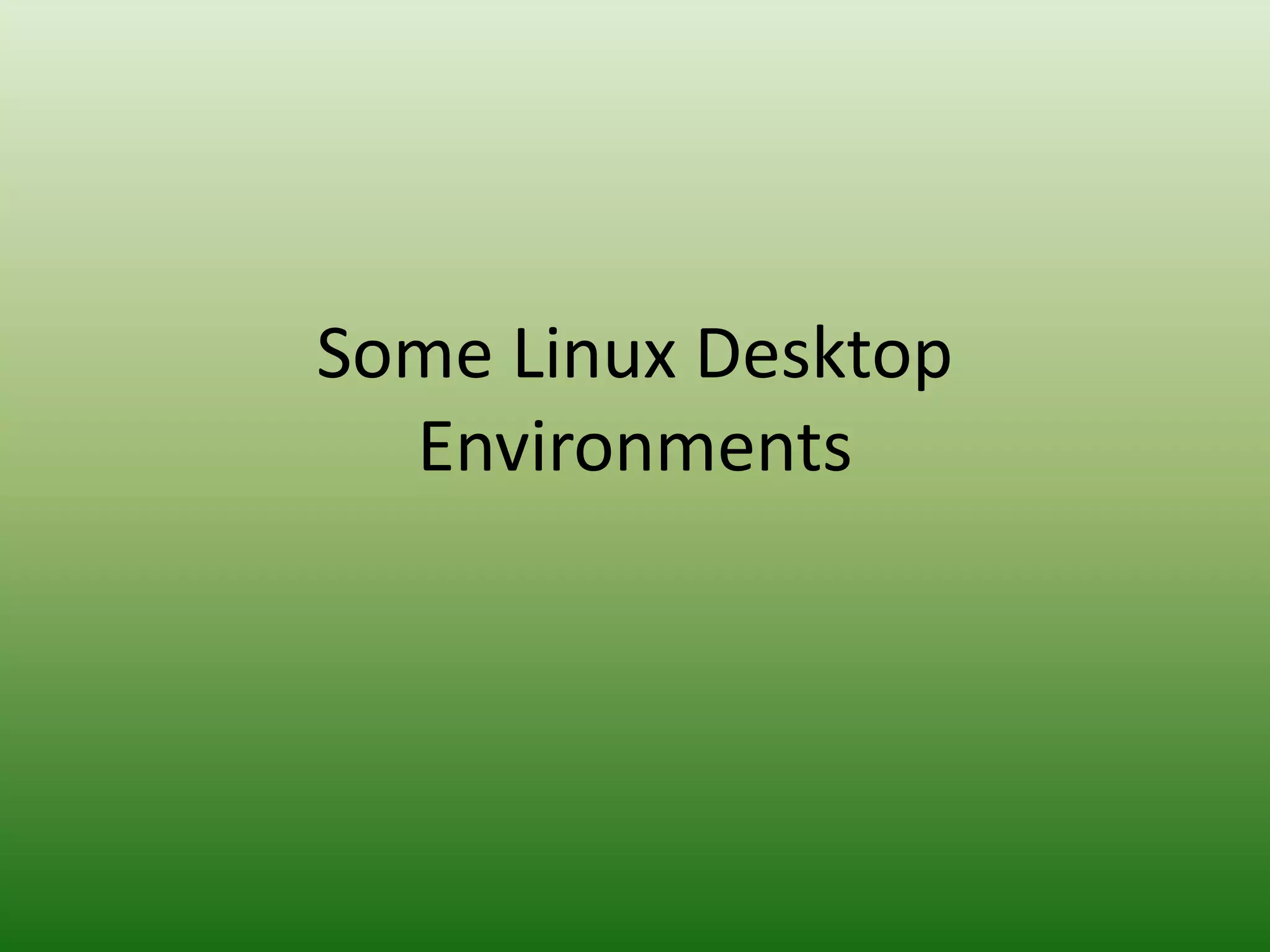 Operating Systems: Versions of Linux | PPT