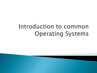  Hardware is the physical elements of a computer system. It is
the physical parts of a computer, such as the monitor, mouse,
keyboard, computer data storage, hard disk drive (HDD),
graphic cards, sound cards, memory, motherboard, and so
on.
 The Kernel is a computer program that manages input/output
requests from software, and translates them into data
processing instructions for the central processing unit and
other electronic components of a computer.
 The Shell is an interface for access to an operating system's
services. In general, operating system shells use either a
command-line interface (CLI) or graphical user interface (GUI).
 User Applications are computers program designed to
perform a group of coordinated functions, tasks, or activities
for the benefit of the user.
 