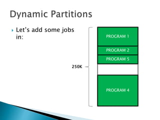  Let’s add some
programs in: PROGRAM 1
PROGRAM 2
250K
PROGRAM 4
PROGRAM 5
 