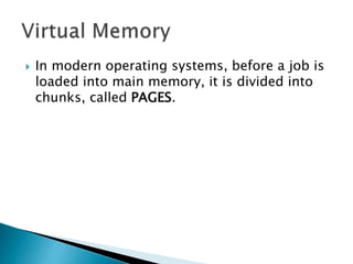 Operating Systems - Virtual Memory | PPTX