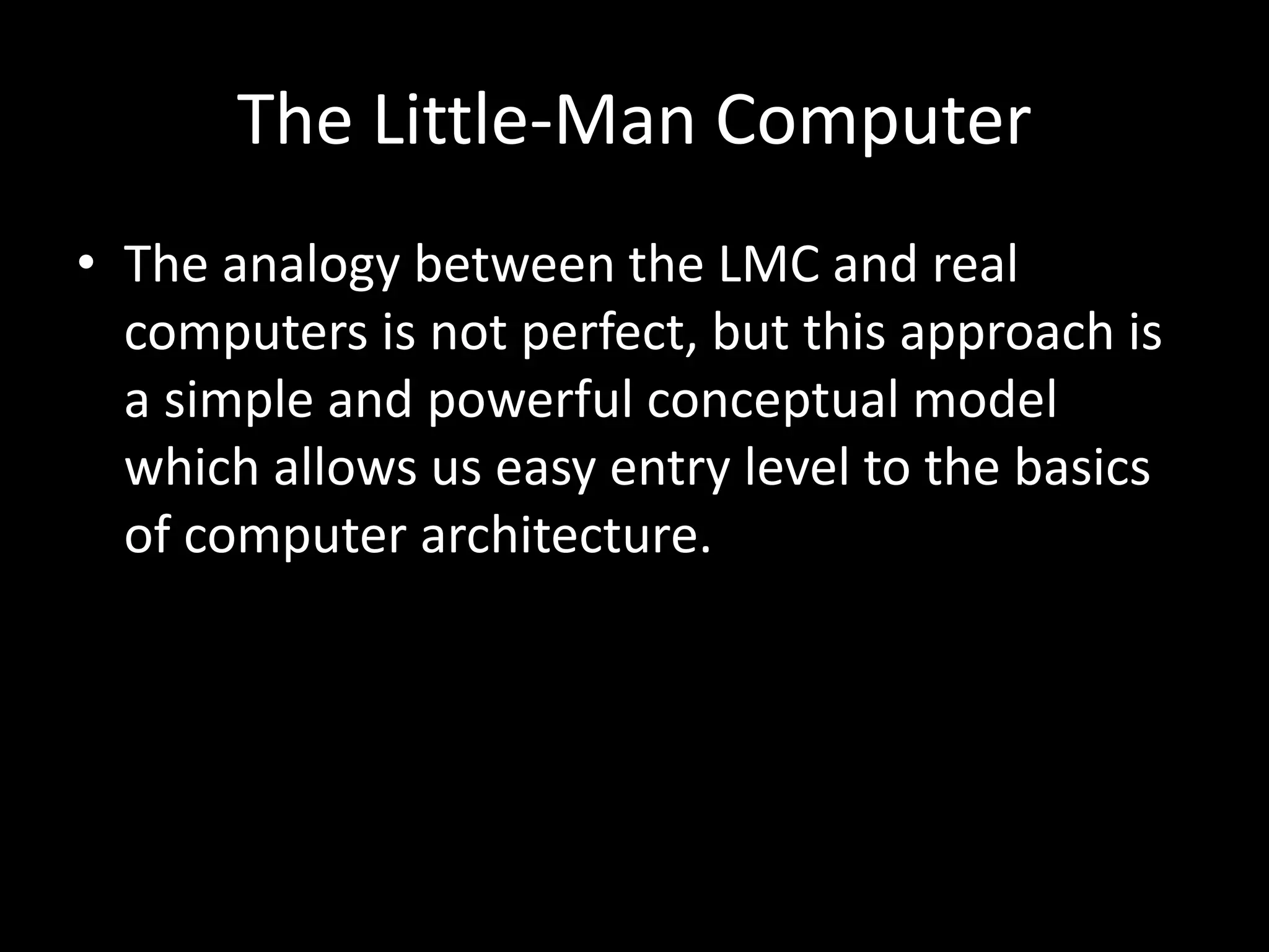Operating Systems: The Little-Man Computer | PPTX