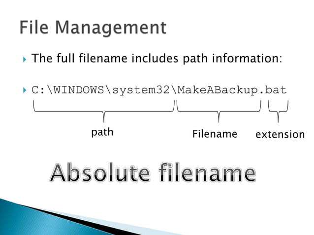 Operating Systems - File Management | PPTX