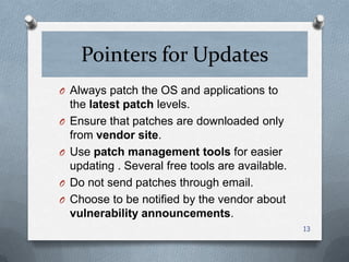 Operating system security | PPTX