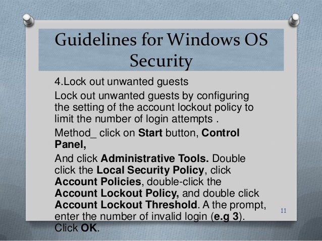 Operating system security
