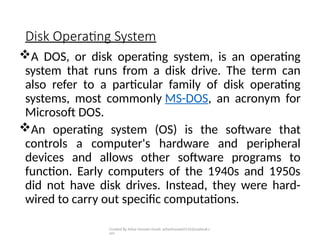 operating System Slides dit-2k22-A for First Semester .pptx