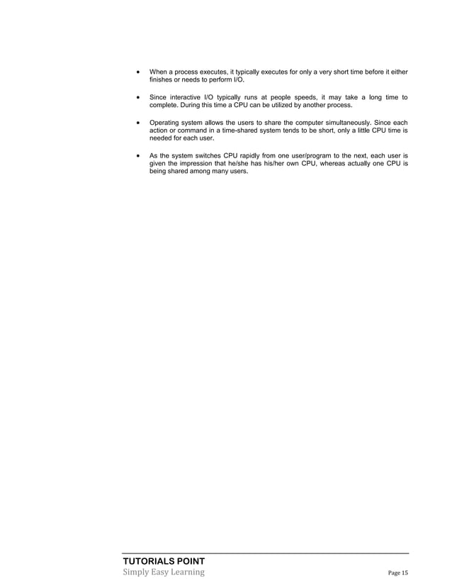 Operating system tutorial | PDF