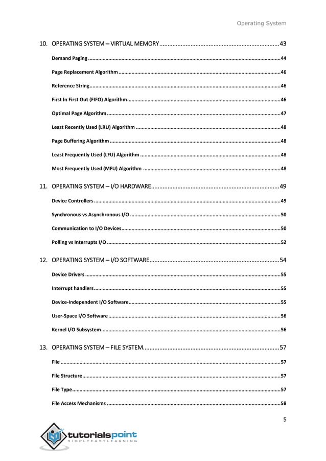 Operating system tutorial | PDF