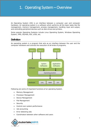 Operating system tutorial | PDF