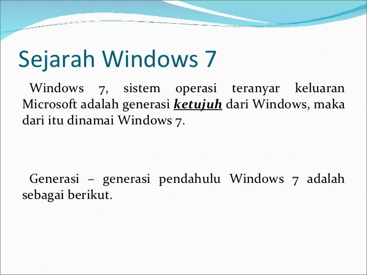 windows 7 operating system