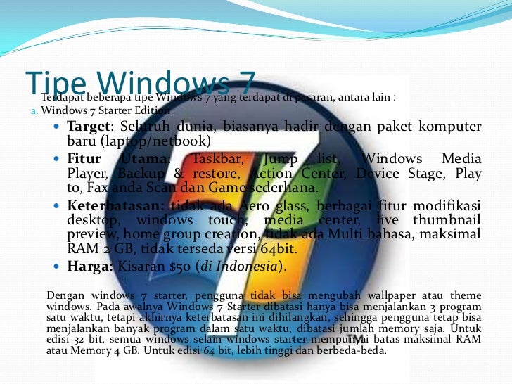 Operating system windows 7