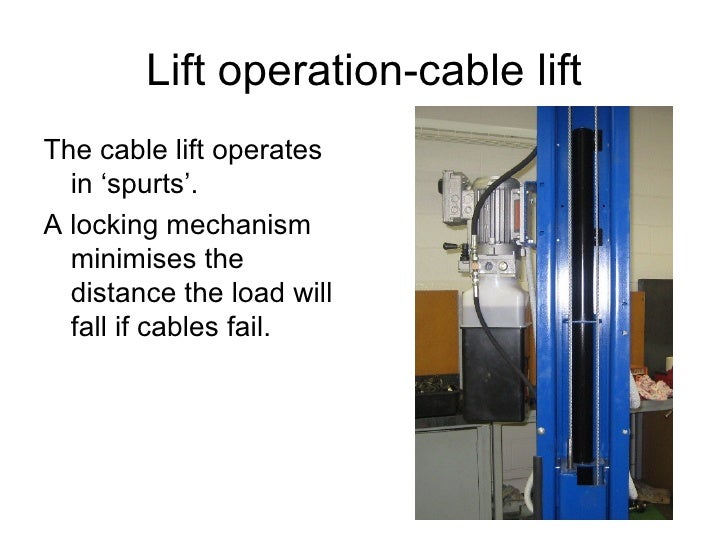 Operating The Vehicle Hoist