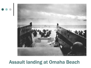 Assault landing at Omaha Beach 