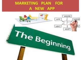 MARKETING PLAN FOR
A NEW APP
 