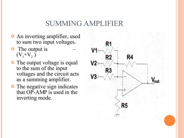 Operational Amplifiers And Logic Gates